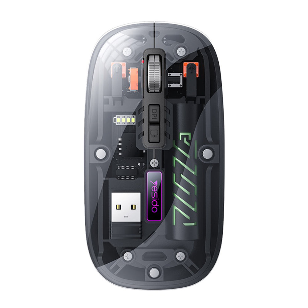 Bezdrátová myš Yesido KB29, 800DPI - 1600DPI, BT / Wi-Fi, černá