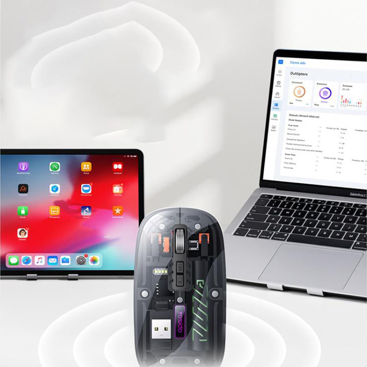Bezdrátová myš Yesido KB29, 800DPI - 1600DPI, BT / Wi-Fi, černá
