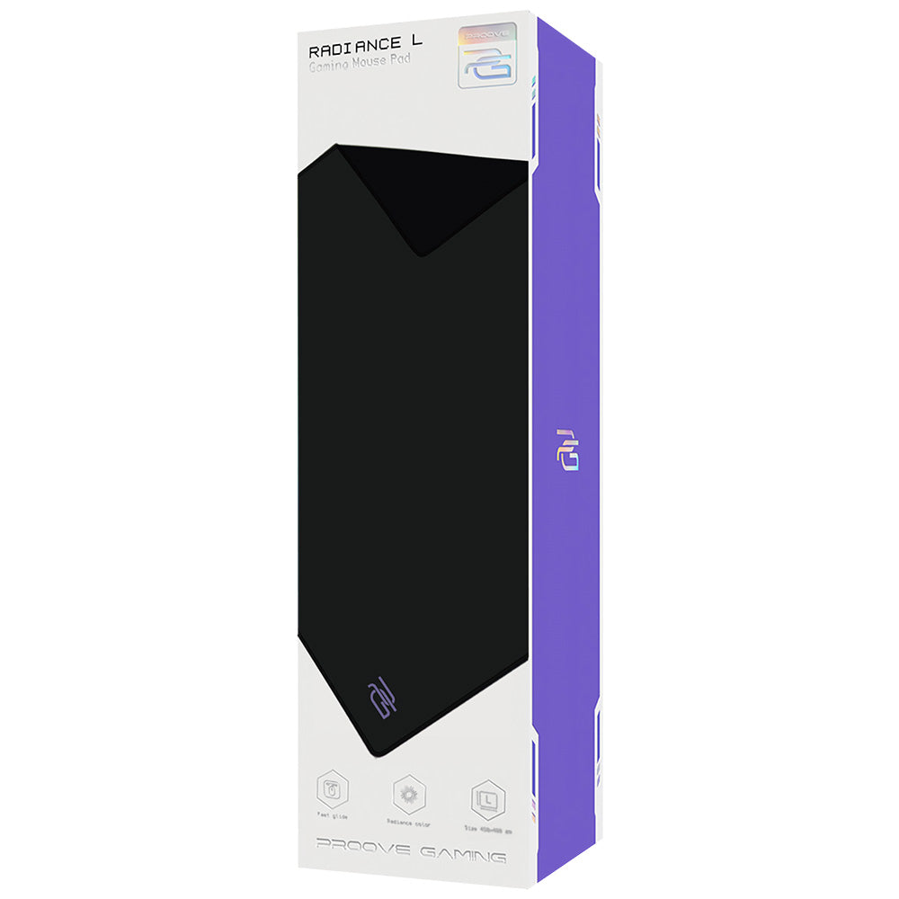 MousePad Proove Radiance, 450mm x 400mm x 3mm, Černý MPRD00200001