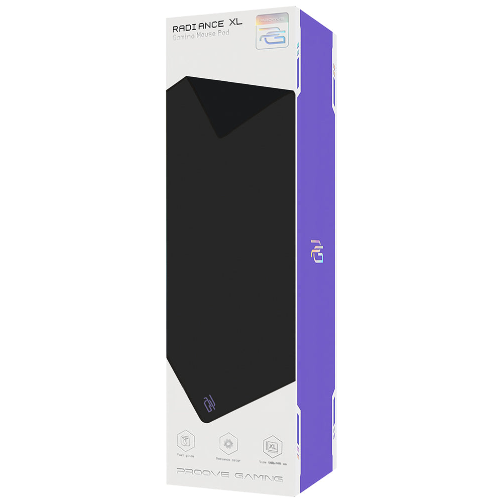 MousePad Proove Radiance, 600mm x 400mm x 3mm, Černý MPRD00300001