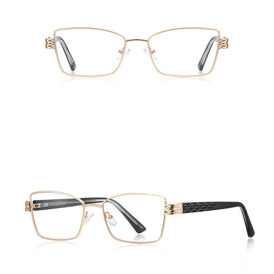 Dámské počítačové brýle Techsuit 3171, Anti-Blue Light, černé zlaté