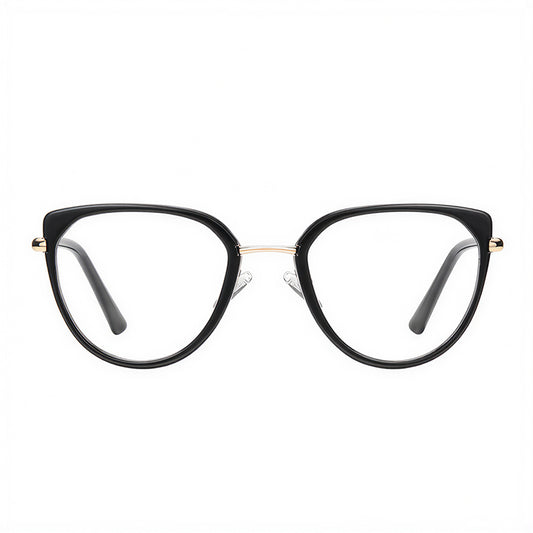 Dámské počítačové brýle Techsuit 82290, Anti-Blue Light, černé zlaté