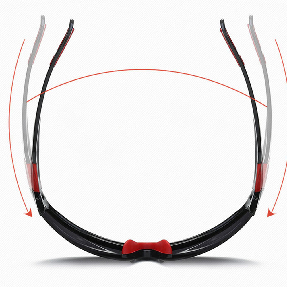 Unisex cyklistické brýle Techsuit 9301, UV ochrana, černé
