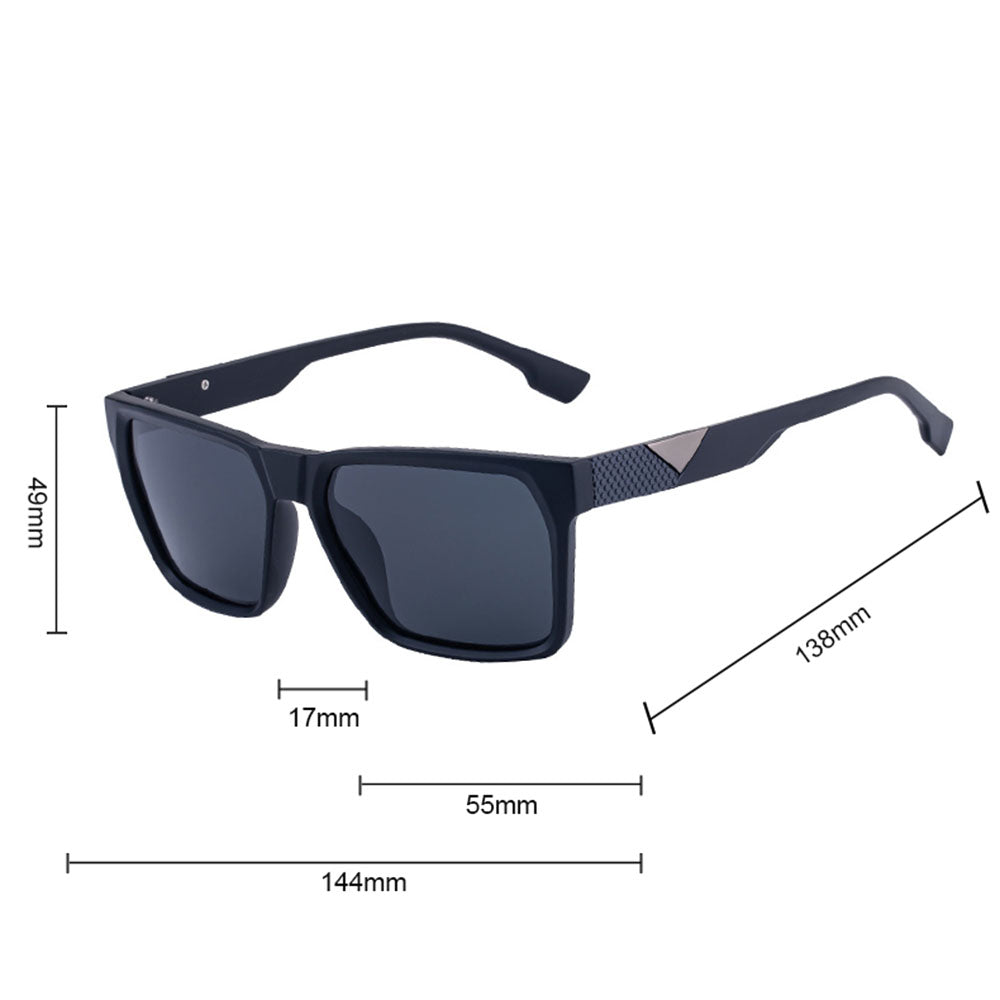 Pánské sluneční brýle Techsuit 8500, polarizované, UV ochrana, černošedé