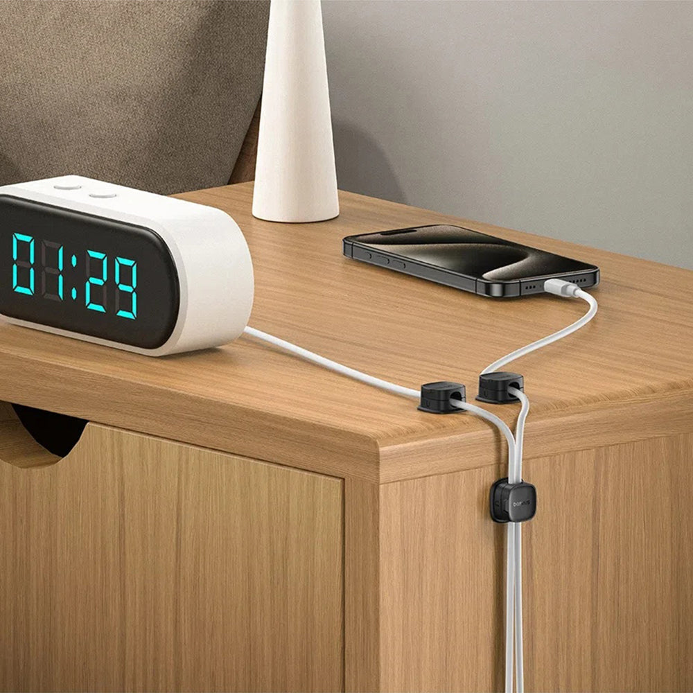 Organizátor kabelů Baseus Lite Magnetic, sada 3 kusy, bílá B01331106211-00