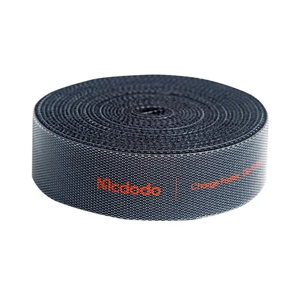 Organizátor kabelů McDodo VS-0960 Belt, Velcro, 1m, Černý