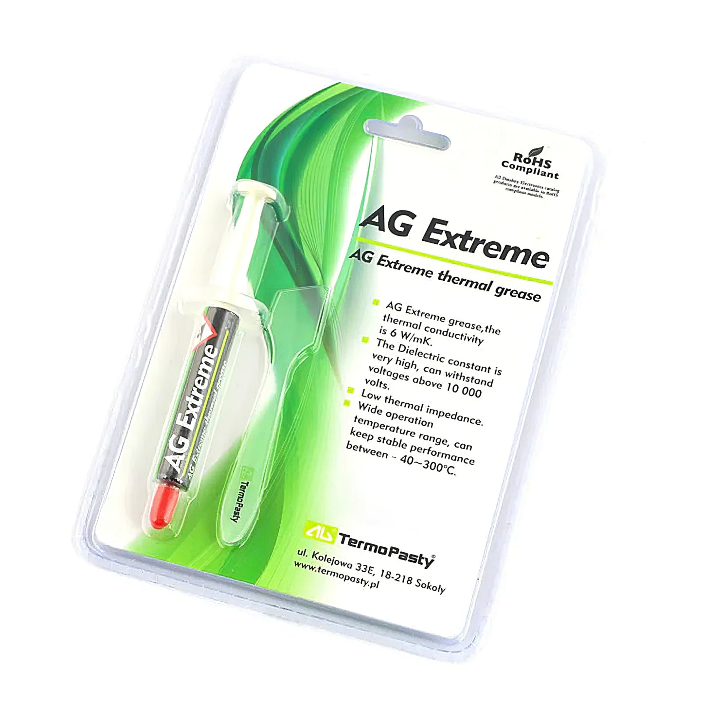 Tepelně vodivá pasta AG Termopasty AG Extreme, typ stříkačka, 3g ART.AGT-108