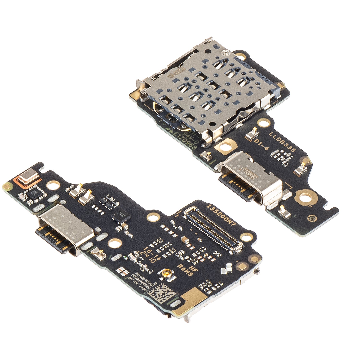 Xiaomi Redmi Note 13 4G, servisní balíček 56000500N700 - Modul čtečky SIM karet - Mikrofon - Deska s konektorem pro nabíjení