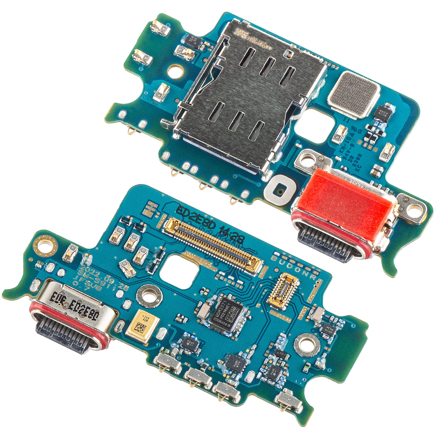 Deska s konektorem nabíjení - Mikrofon - Modul čtečky SIM Samsung Galaxy S23 S911, Swap GH96-15629A