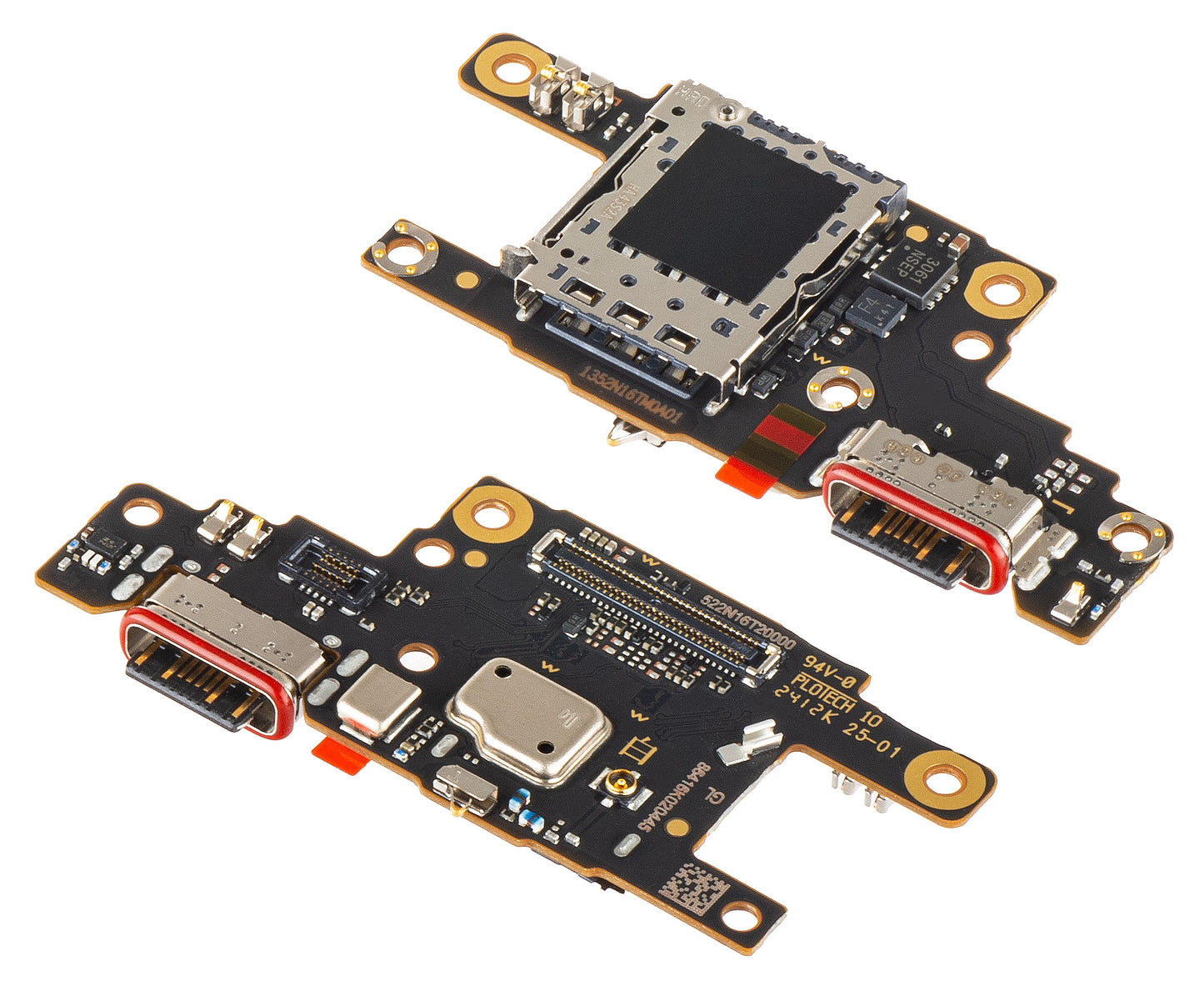 Deska s konektorem nabíjení - Mikrofon - Modul čtečky SIM Xiaomi Poco F6, Service Pack 5600010N16T00