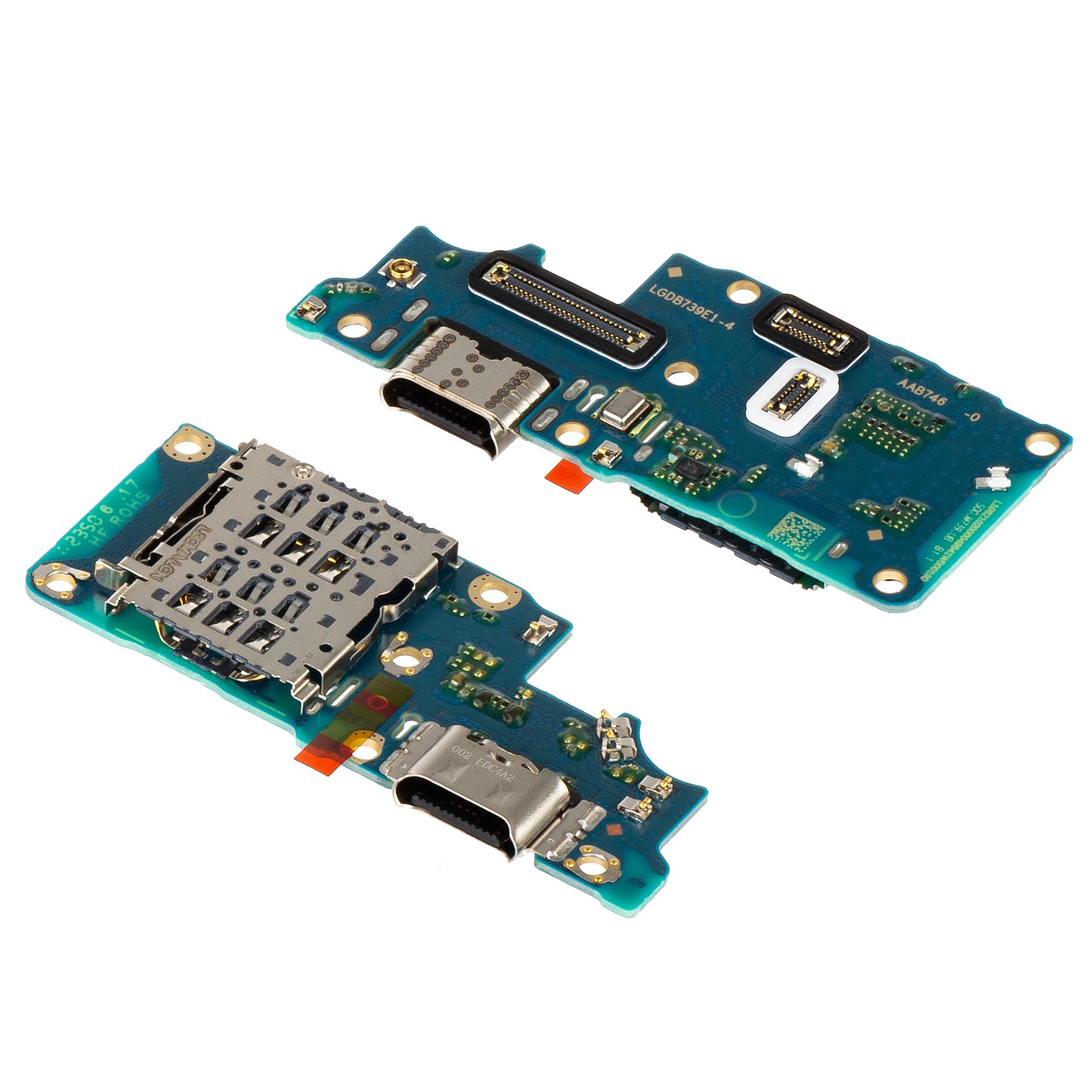 Deska s nabíjecím konektorem - Mikrofon - Modul čtečky SIM karet Realme 12+ / 12, servisní balíček 621024000075