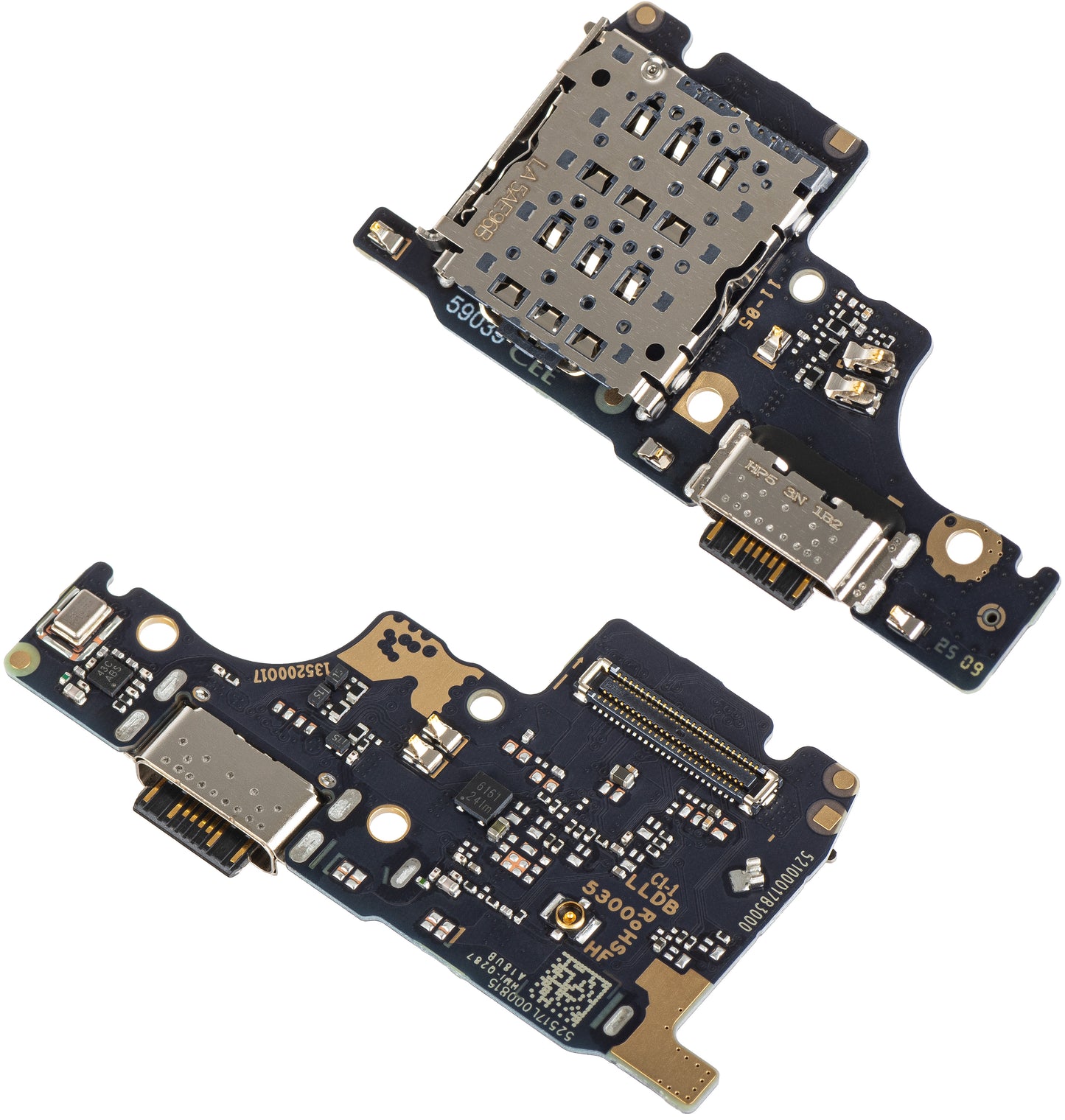 Deska s konektorem nabíjení - Mikrofon - Modul čtečky SIM Xiaomi Poco M7 Pro 5G / Redmi Note 14 5G, Service Pack 56002100O1700