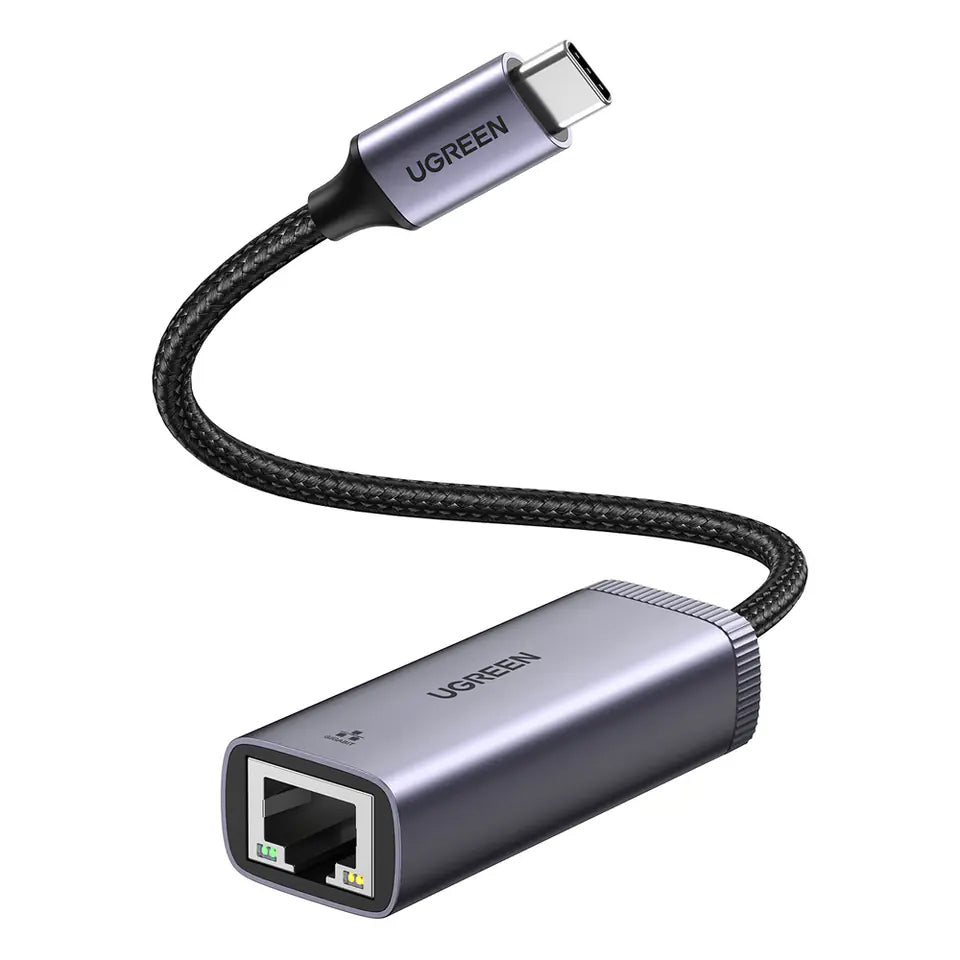 Síťová karta UGREEN CM483, RJ45, USB-C, Šedá