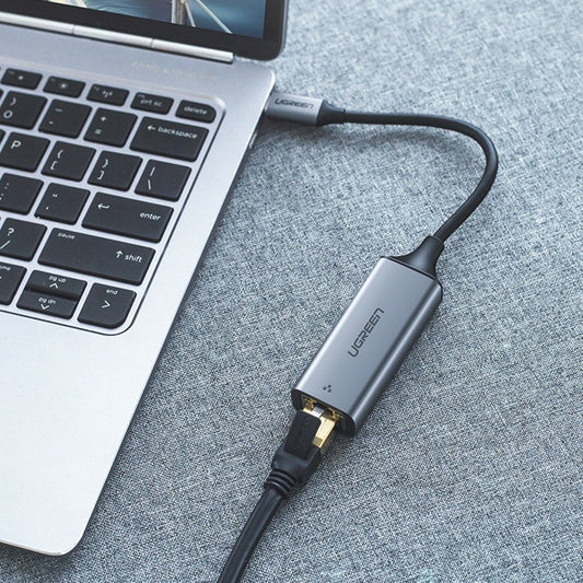 Síťová karta UGREEN CM199, RJ45, USB-C, šedá