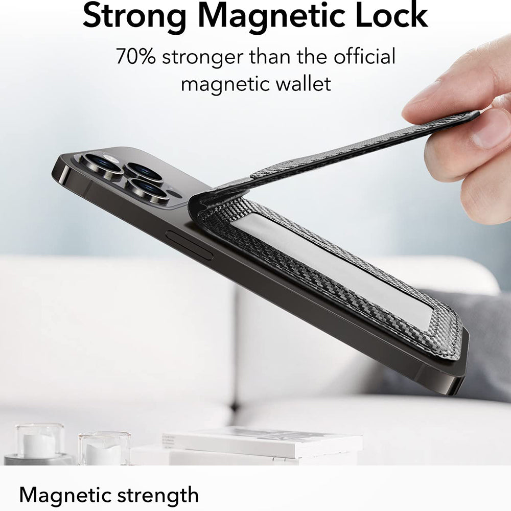 Peněženka Magsafe, ESR, Carbon, Černá