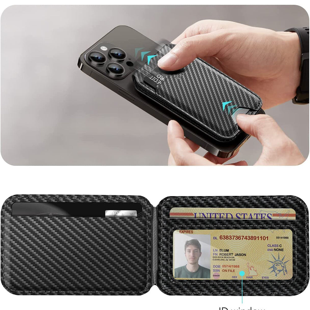 Peněženka Magsafe, ESR, Carbon, Černá