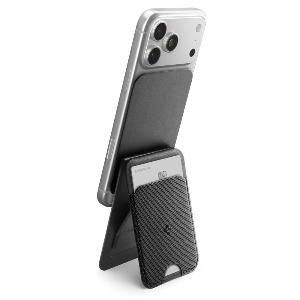 Peněženka MagSafe, Spigen, Slim Fold Tripod S314-3, Černá AFA10751