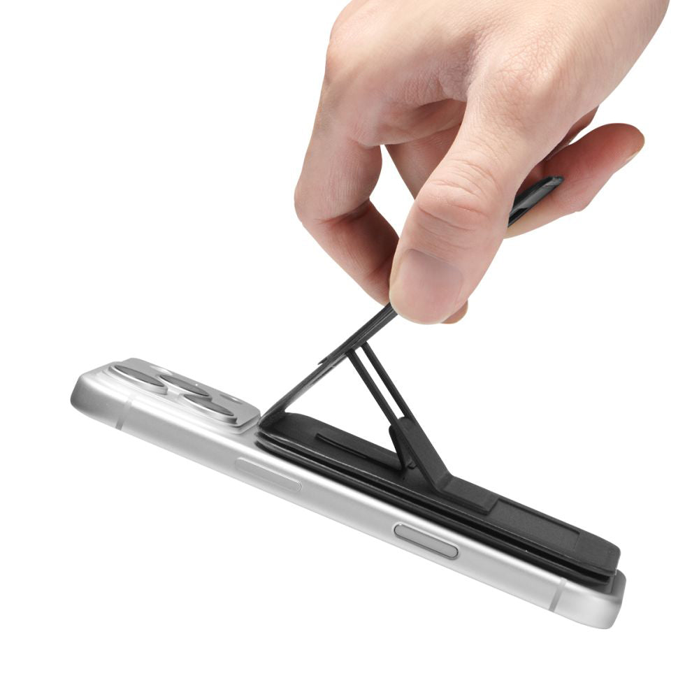 Peněženka MagSafe, Spigen, Slim Fold Tripod S314-3, Černá AFA10751