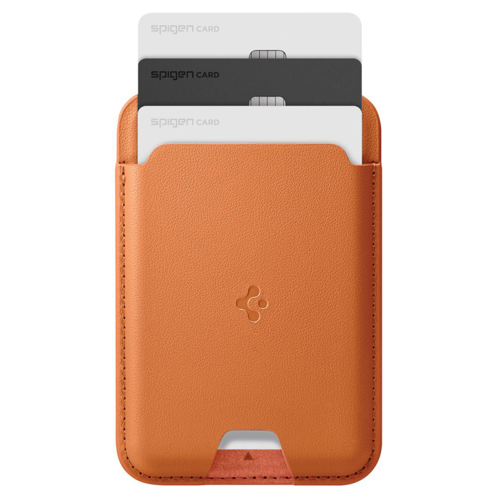 Peněženka MagSafe, Spigen, Valentinus MagFit 3 karty, Oranžová AFA11339