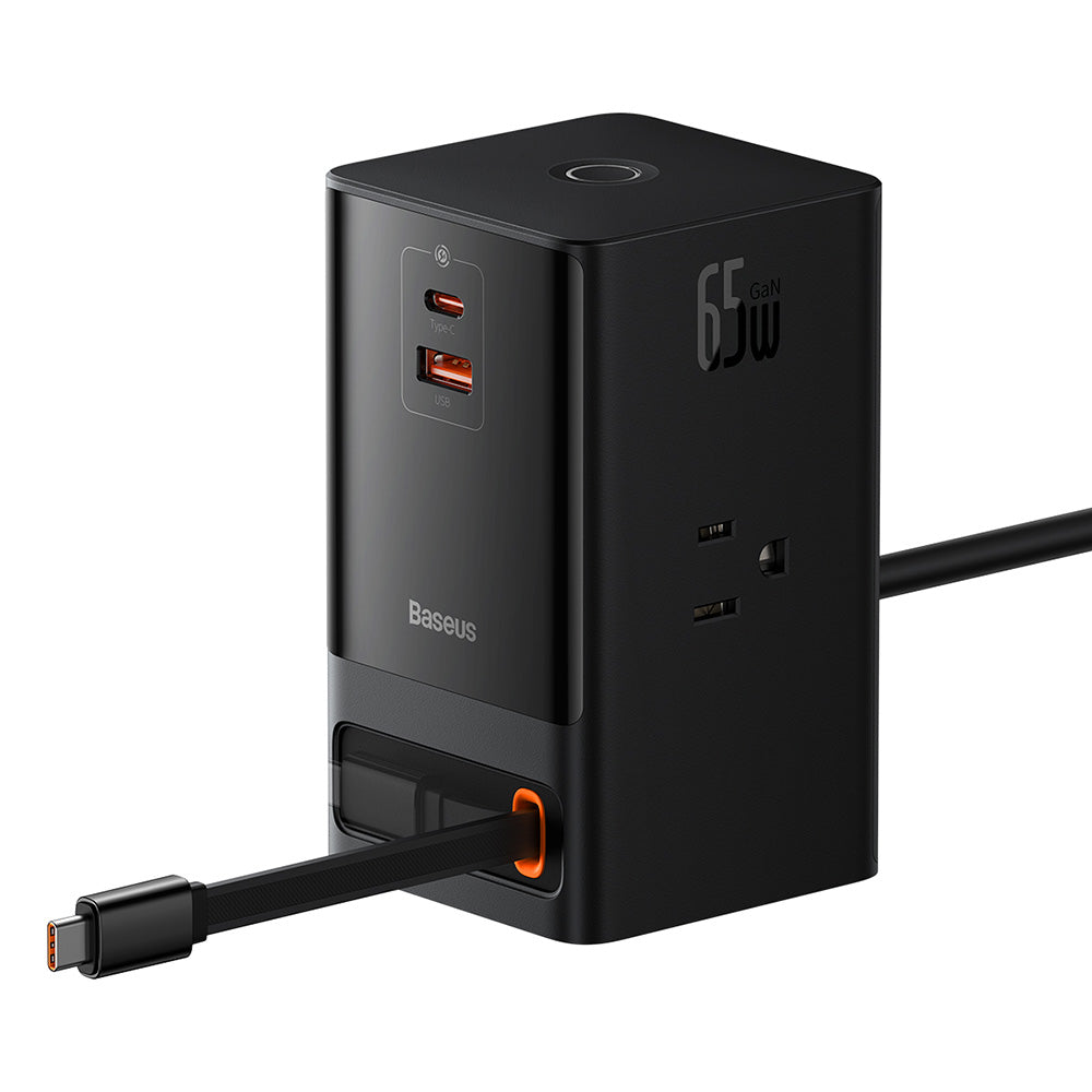 Prodlužovací kabel Baseus PowerCombo US, 3 x zásuvky, černý PSLR000101
