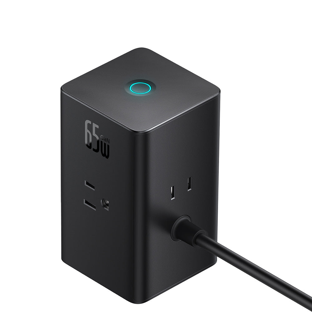 Prodlužovací kabel Baseus PowerCombo US, 3 x zásuvky, černý PSLR000101