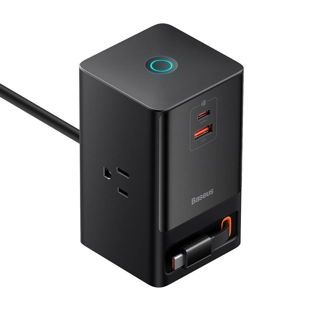 Prodlužovací kabel Baseus PowerCombo US, 3 x zásuvky, černý PSLR000101
