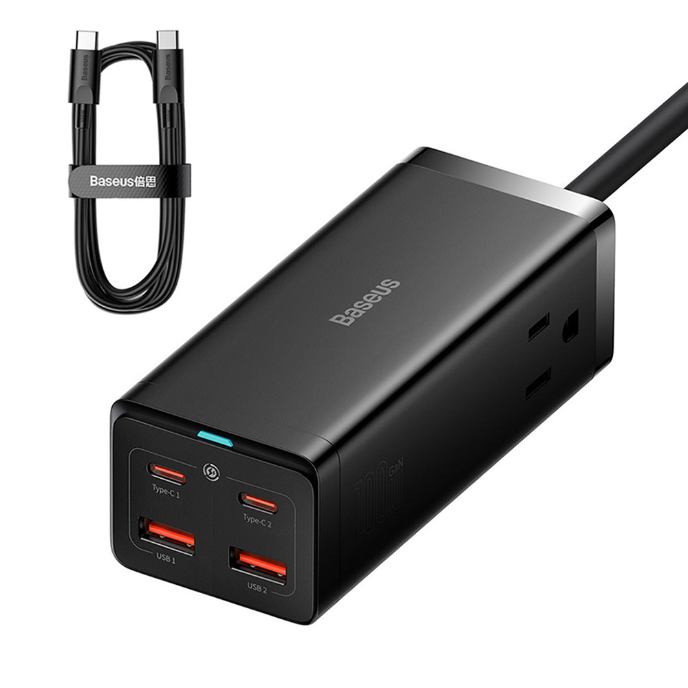 Prodlužovací kabel Baseus PowerCombo US, 1 x Zásuvka, Černý PSZM000201