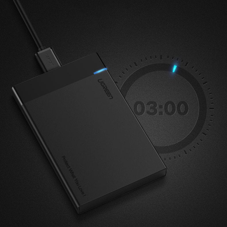 Rack UGREEN US221 pro HDD / SSD SATA 2.5inch, USB 3.2, Černý