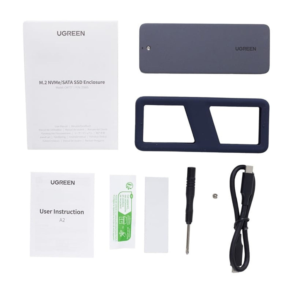 Rack UGREEN CM777 (25665) pro SSD M.2 NVMe, černý