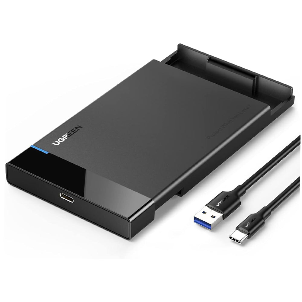 Rack UGREEN US221 (50743) pro HDD / SSD SATA 2.5inch, USB-C, Černý