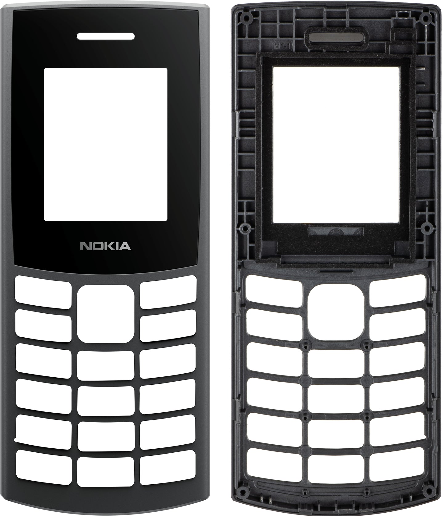 Rámeček displeje Nokia 105 4G (2023), šedý, Service Pack 5001000477SH0