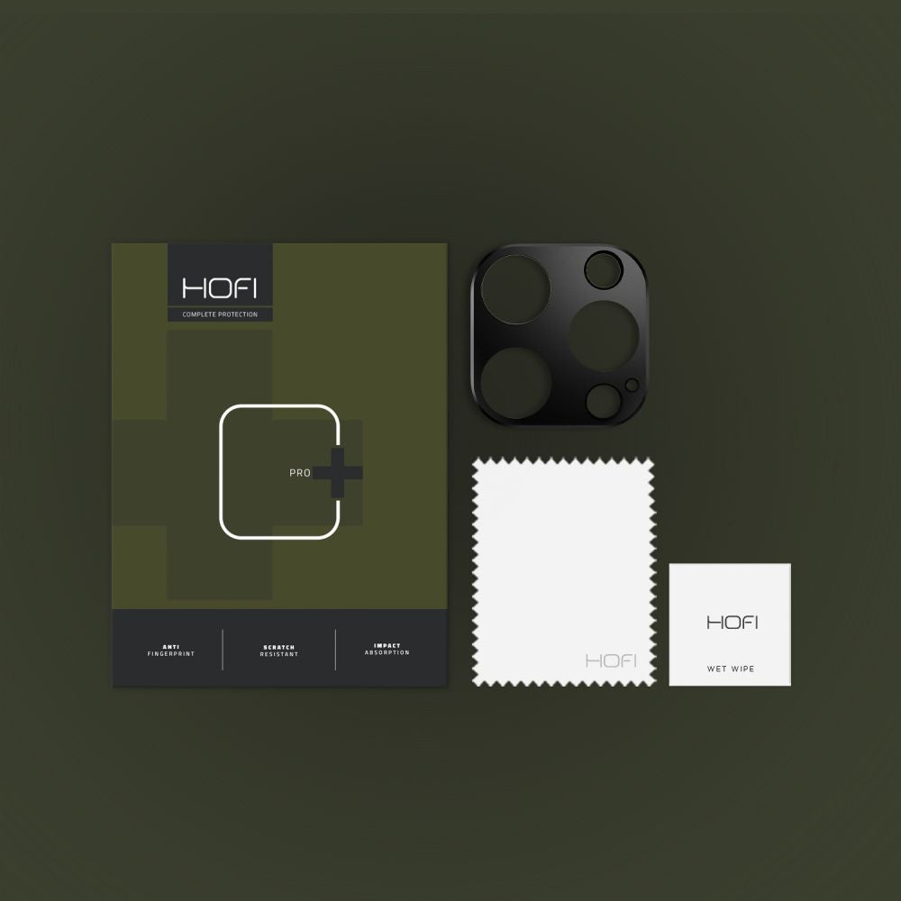 HOFI ALUCAM PRO+ ochranný rámeček zadní kamery pro Apple iPhone 16 Pro Max / 16 Pro, černý