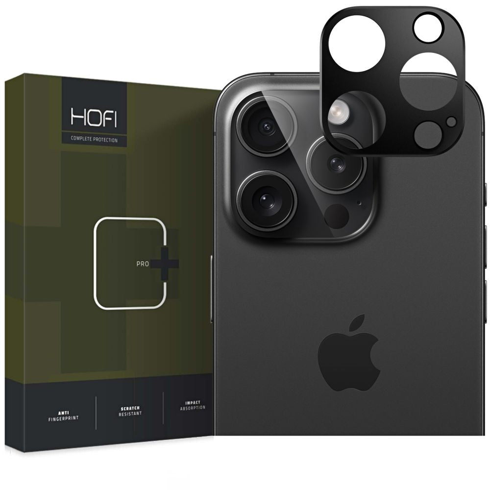 HOFI ALUCAM PRO+ ochranný rámeček zadní kamery pro Apple iPhone 16 Pro Max / 16 Pro, černý