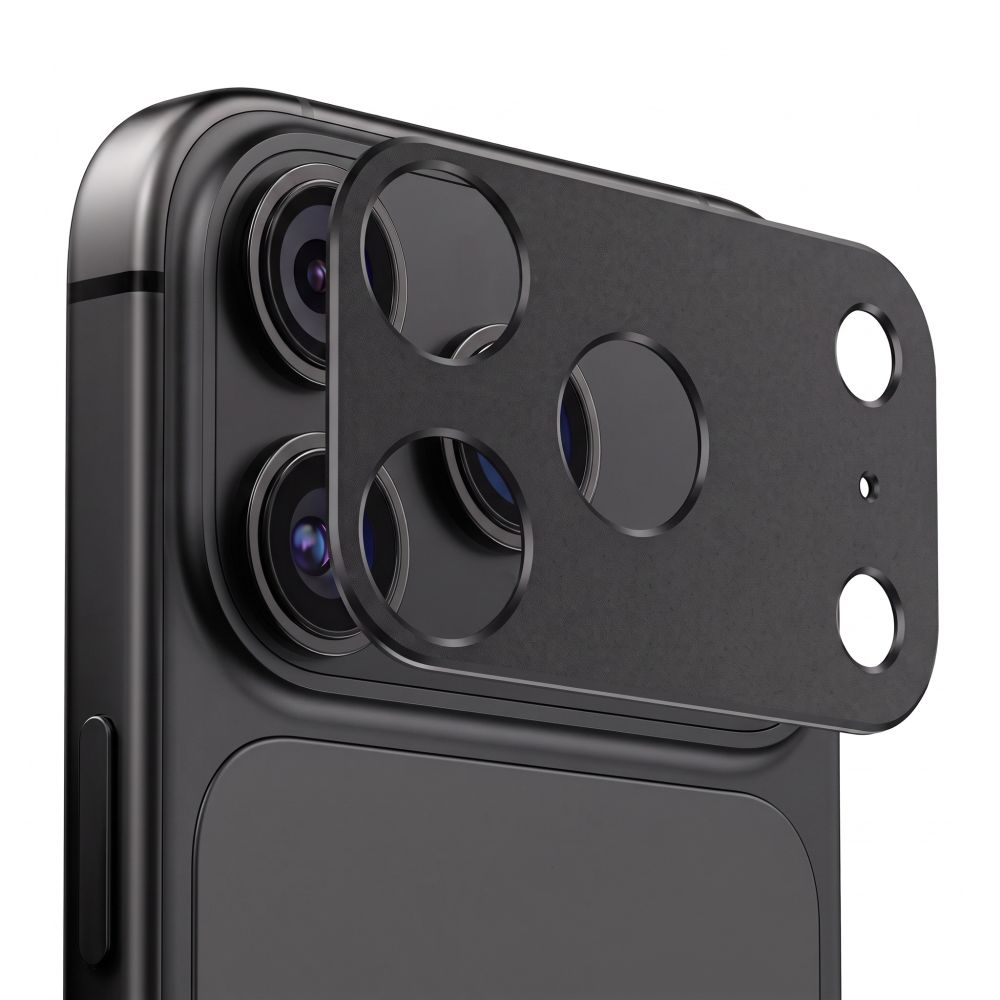 Ochranný rámeček zadní kamery Tech-Protect Camalloy Fit+ pro Apple iPhone 18 Pro, hliník, černý