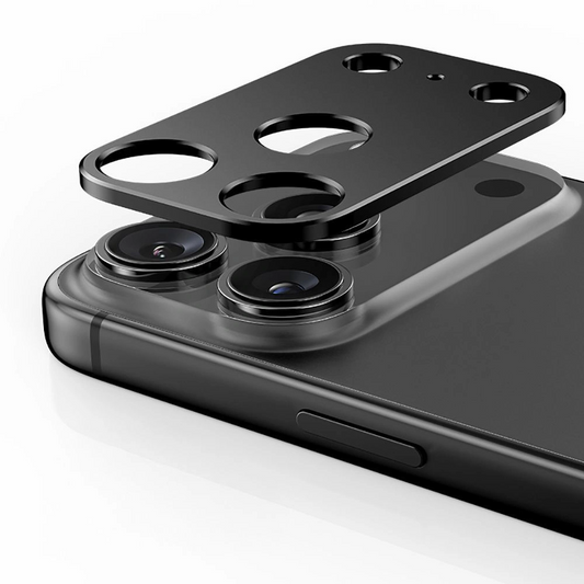 Ochranný rámek zadní kamery Tech-Protect Camalloy Fit+ pro Apple iPhone 17 Pro Max, Hliník, Černá