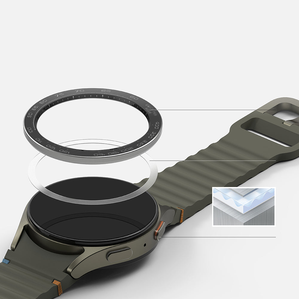 Rám Ochrana Ringke Premium Styling pro Samsung Galaxy Watch7 40mm, Model 1, Černá