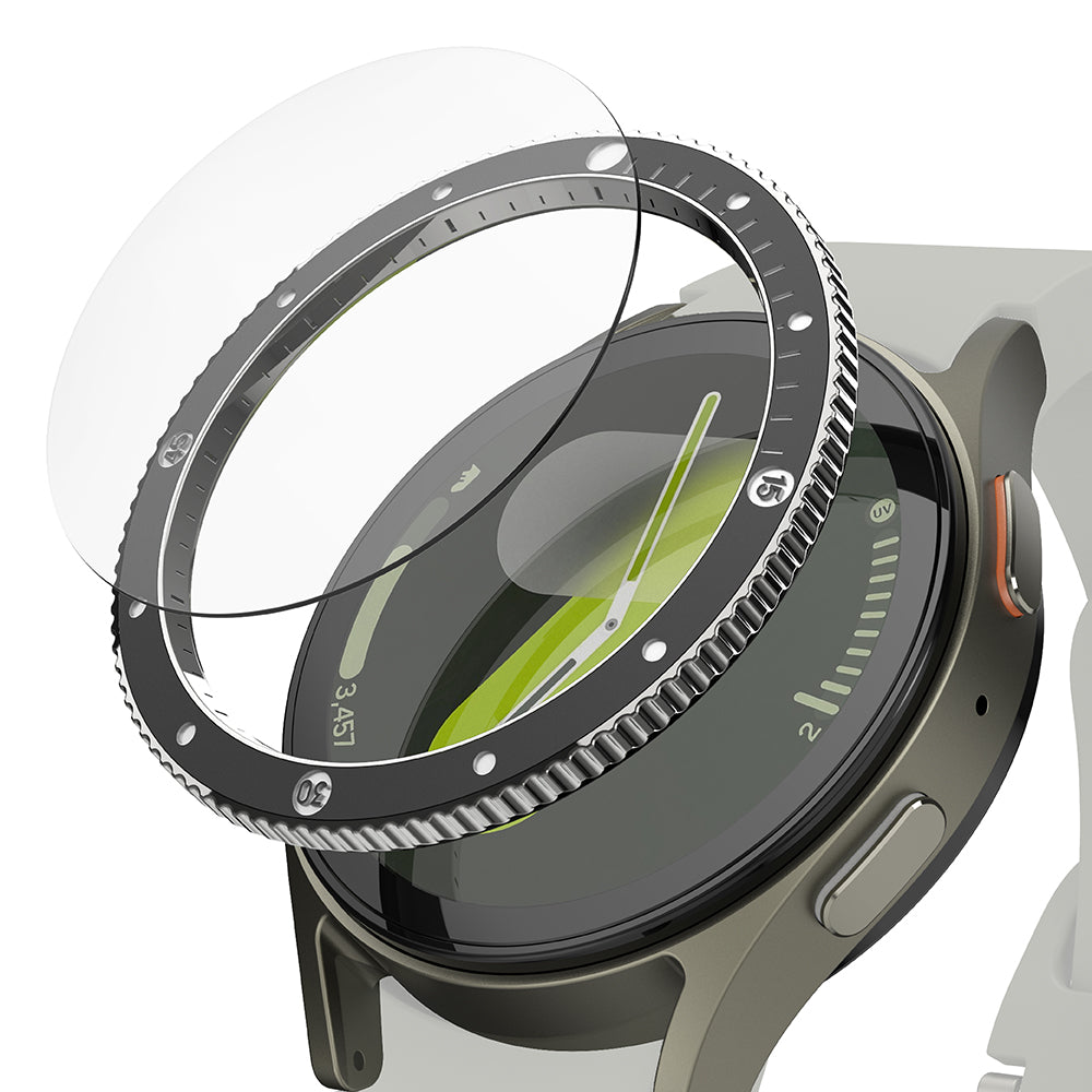 Rám Ochrana Ringke Premium Styling pro Samsung Galaxy Watch7 40mm, Model 2, Černá