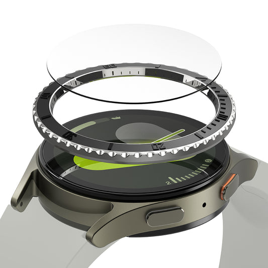 Ringke Premium Styling Protection Frame for Samsung Galaxy Watch7 40mm, Model 3, Black