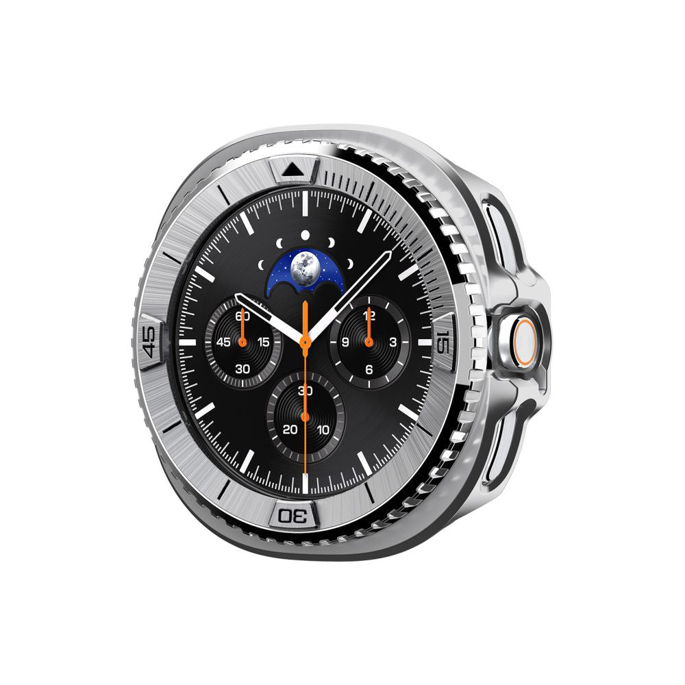 Ochranný rámek Spigen Tune Pro Pilot pro Samsung Galaxy Watch8 Classic, Stříbrný ACS10017