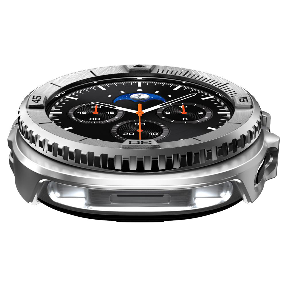 Ochranný rámek Spigen Tune Pro Pilot pro Samsung Galaxy Watch8 Classic, Stříbrný ACS10017