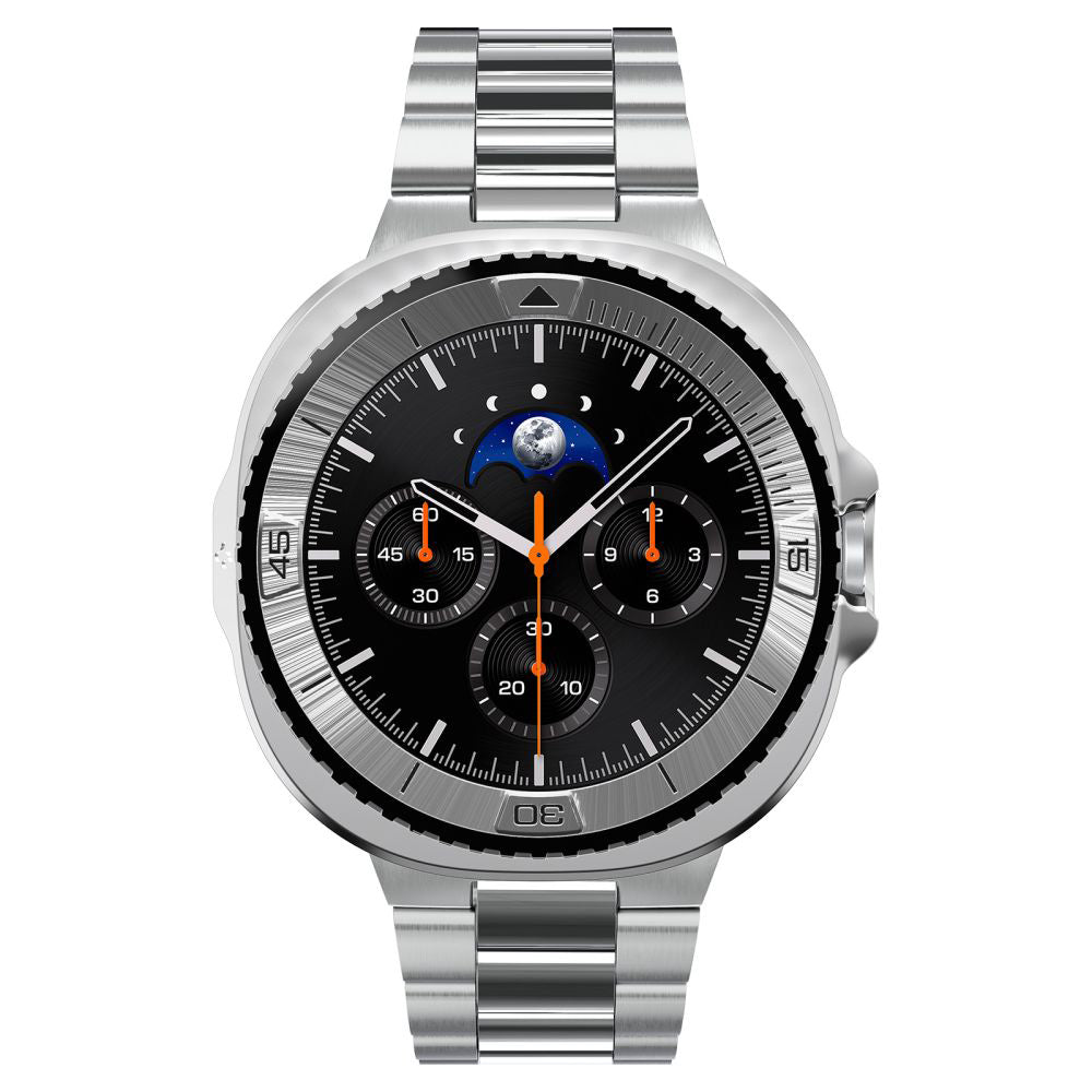 Ochranný rámek Spigen Tune Pro Pilot pro Samsung Galaxy Watch8 Classic, Stříbrný ACS10017