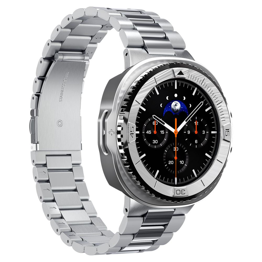 Ochranný rámek Spigen Tune Pro Pilot pro Samsung Galaxy Watch8 Classic, Stříbrný ACS10017