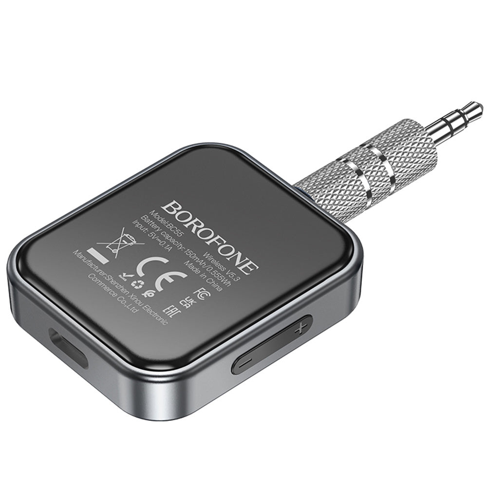 Bluetooth přijímač Borofone BC55 Suave, Černý