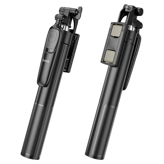 Selfie tyč Bluetooth HOCO K19 Soul Live Broadcast, univerzální, černá