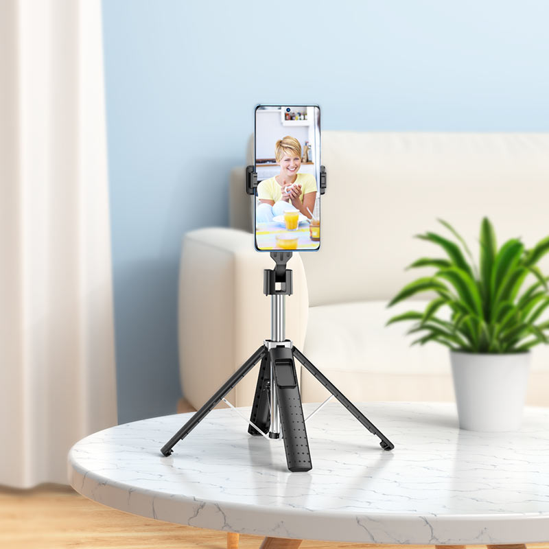 Bluetooth selfie tyč HOCO K18, univerzální, černá