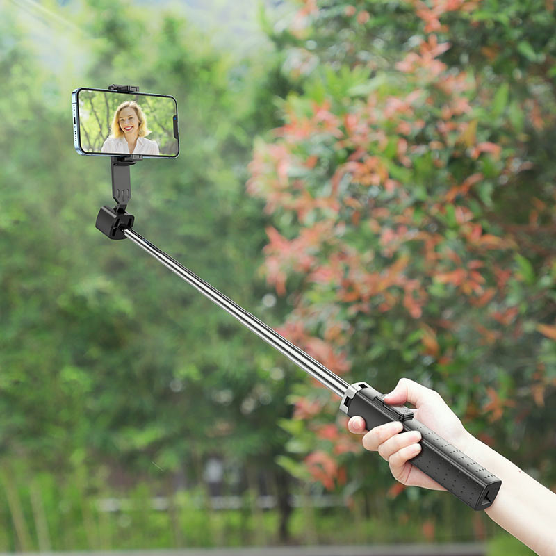 Bluetooth selfie tyč HOCO K18, univerzální, černá