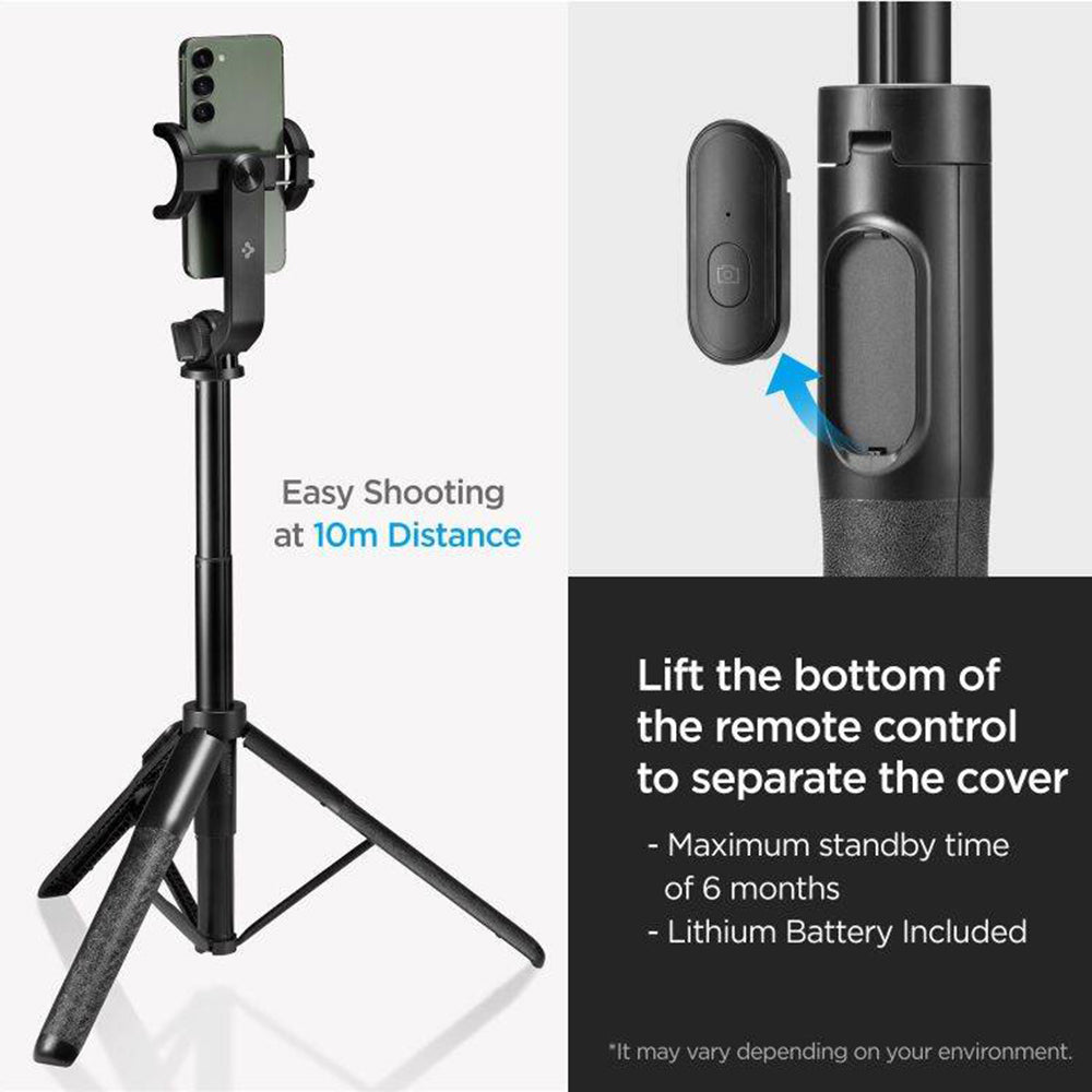 Selfie Stick Bluetooth Spigen S560W, Universal, Black AMP05813