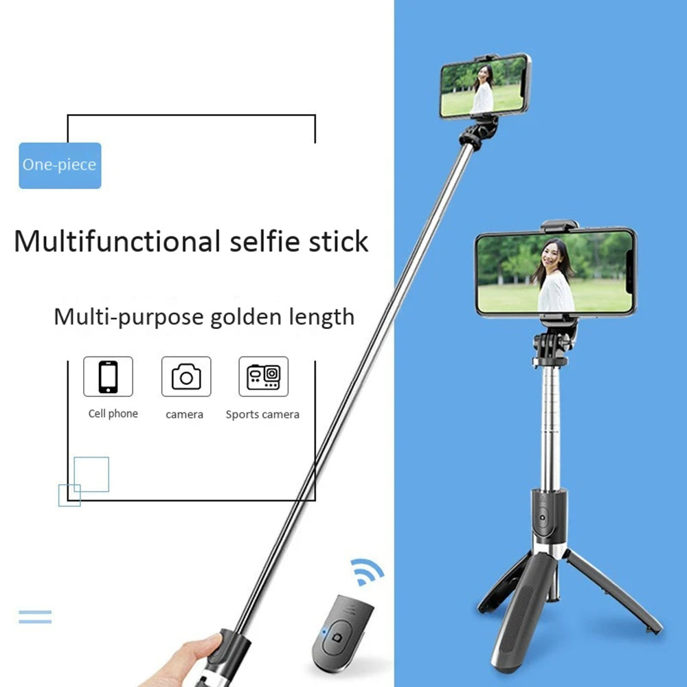 Selfie Stick Bluetooth Techsuit L02, Univerzální, Černý