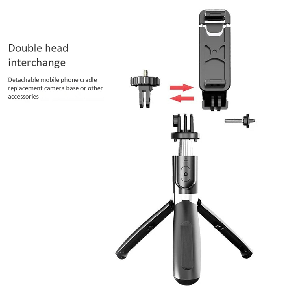 Selfie Stick Bluetooth Techsuit L02, Univerzální, Černý