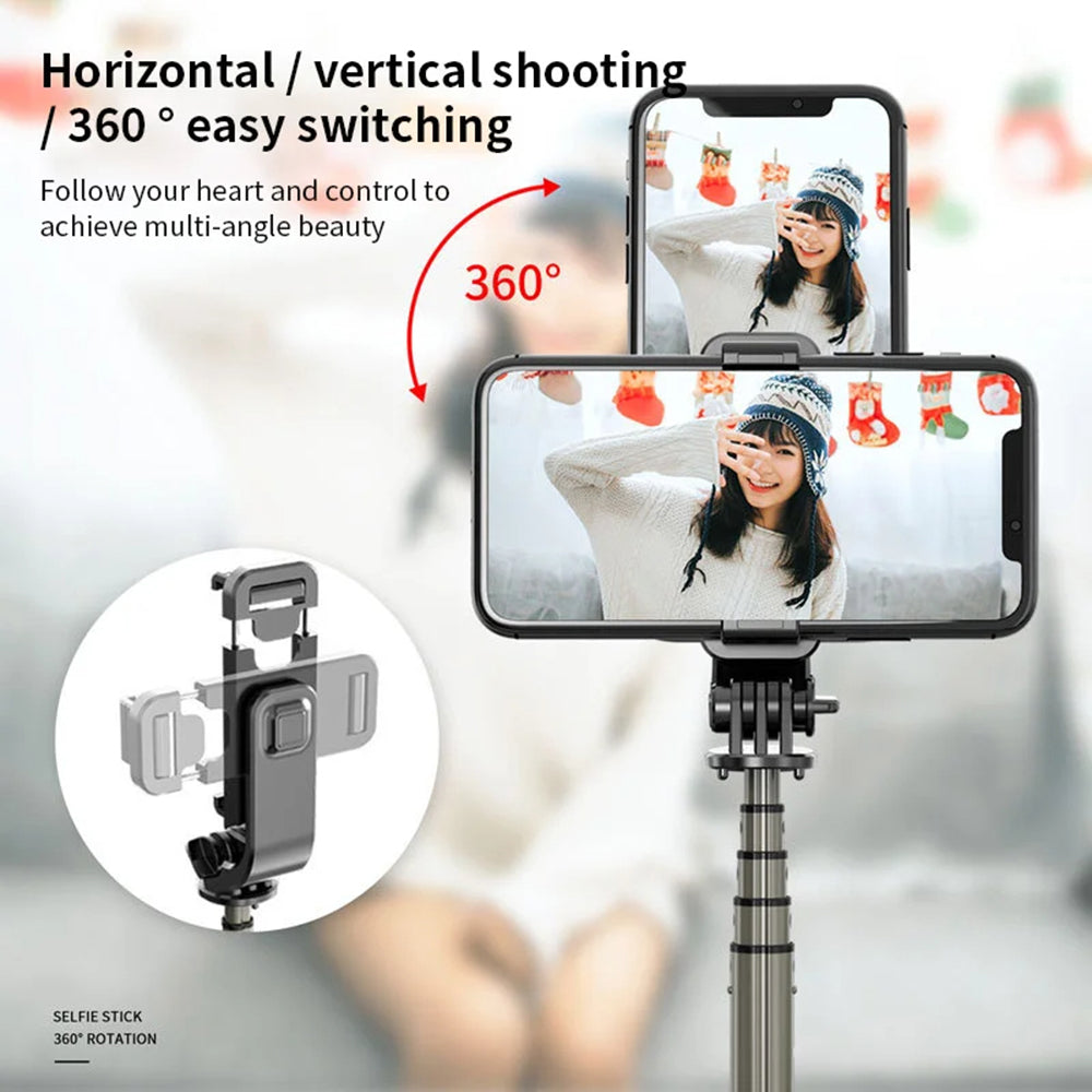 Selfie Stick Bluetooth Techsuit L03, Univerzální, Černý